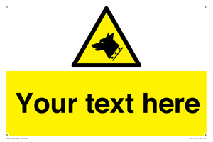 Custom Warning: Guard dog